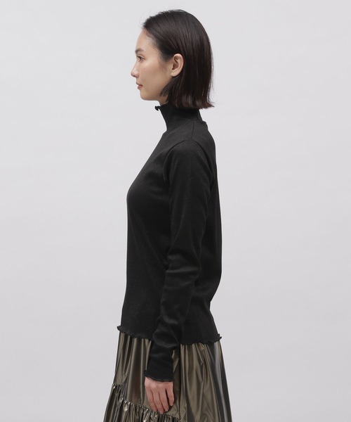 LAKOLE（ラコレ）の「ラメメロータートル / 102416（Tシャツ/カットソー・レディース・ライトグレー/ブラック/ライム・SMALL/MEDIUM）」の17枚目の写真