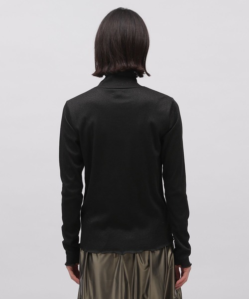 LAKOLE（ラコレ）の「ラメメロータートル / 102416（Tシャツ/カットソー・レディース・ライトグレー/ブラック/ライム・SMALL/MEDIUM）」の18枚目の写真