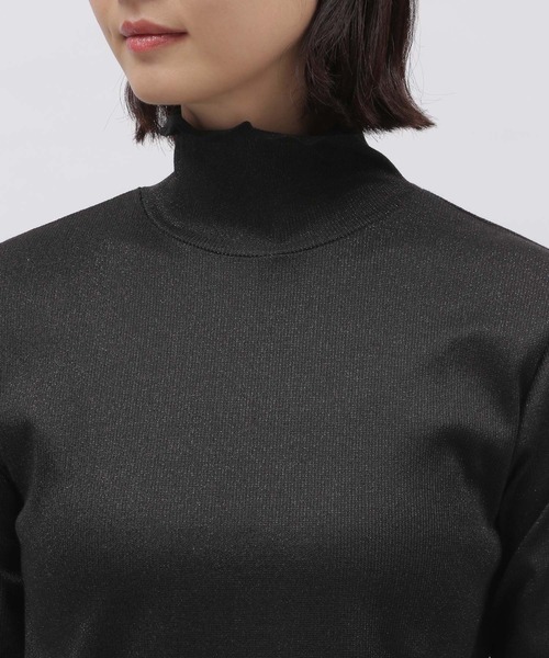 LAKOLE（ラコレ）の「ラメメロータートル / 102416（Tシャツ/カットソー・レディース・ライトグレー/ブラック/ライム・SMALL/MEDIUM）」の19枚目の写真