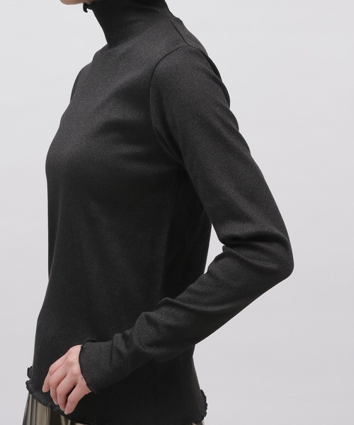 LAKOLE（ラコレ）の「ラメメロータートル / 102416（Tシャツ/カットソー・レディース・ライトグレー/ブラック/ライム・SMALL/MEDIUM）」の20枚目の写真