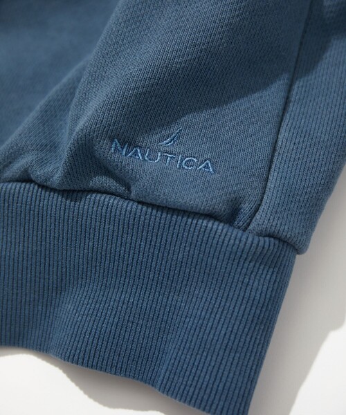 NAUTICA（ノーティカ）の「NAUTICA/ノーティカ Pigment Dyed Arch Logo Crewneck Sweatshirt/ピグメントダイ アーチロゴ クルーネック スウェットシャツ（スウェット・メンズ・チャコールグレー/ベージュ/ネイビー/オレンジ・MEDIUM/X-LARGE/LARGE）」の11枚目の写真