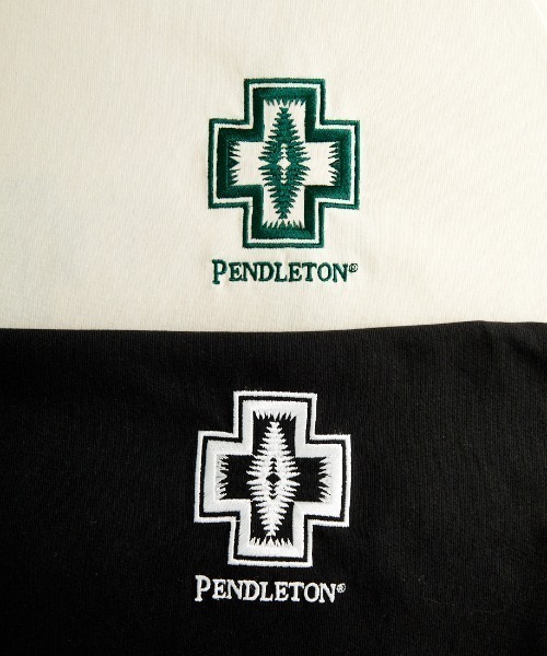 PENDLETON（ペンドルトン）の「[PENDLETON/ペンドルトン] 別注 ネイティブ柄バックプリント ドローコードTシャツ（Tシャツ/カットソー・レディース・ブラック系その他/ブルー/ブラック/ベージュ/ホワイト/ホワイト系その他・S/M/L/XL）」の9枚目の写真