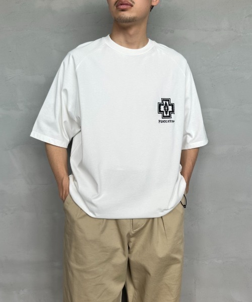 PENDLETON（ペンドルトン）の「[PENDLETON/ペンドルトン] 別注 ネイティブ柄バックプリント ドローコードTシャツ（Tシャツ/カットソー・レディース・ブラック系その他/ブルー/ブラック/ベージュ/ホワイト/ホワイト系その他・S/M/L/XL）」の21枚目の写真