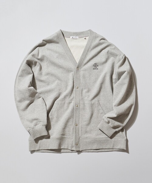 tk.TAKEO KIKUCHI（ティーケータケオキクチ）の「◆エンブロスウェットカーディガン（カーディガン/ボレロ・メンズ・ブラック/グレー系4・02/03）」の2枚目の写真