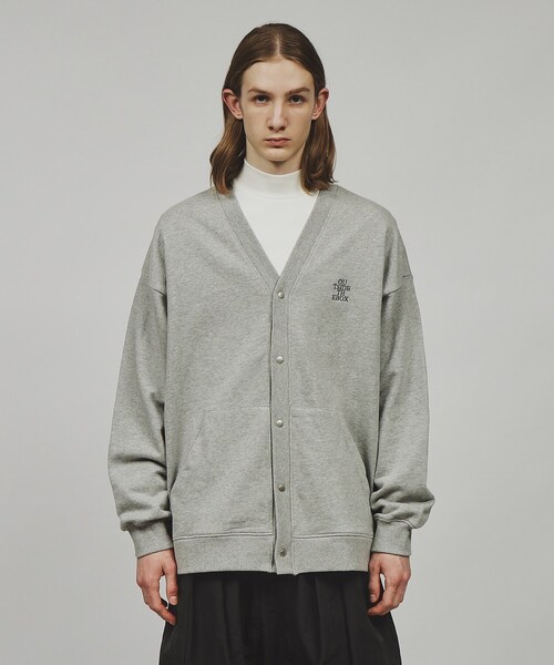 tk.TAKEO KIKUCHI（ティーケータケオキクチ）の「◆エンブロスウェットカーディガン（カーディガン/ボレロ・メンズ・ブラック/グレー系4・02/03）」の12枚目の写真