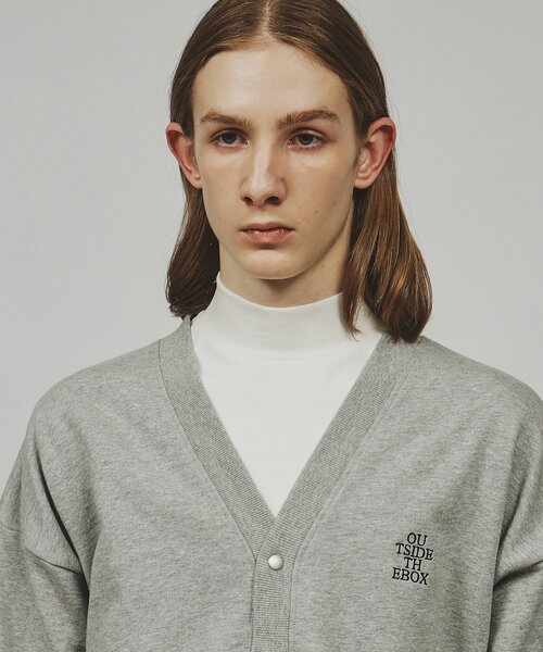 tk.TAKEO KIKUCHI（ティーケータケオキクチ）の「◆エンブロスウェットカーディガン（カーディガン/ボレロ・メンズ・ブラック/グレー系4・02/03）」の4枚目の写真