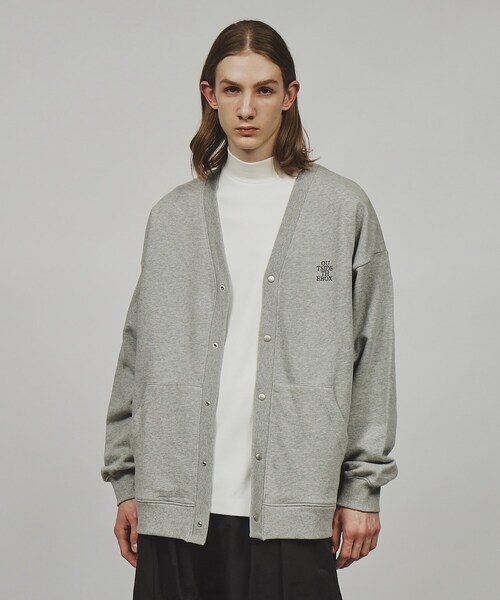 tk.TAKEO KIKUCHI（ティーケータケオキクチ）の「◆エンブロスウェットカーディガン（カーディガン/ボレロ・メンズ・ブラック/グレー系4・02/03）」の9枚目の写真