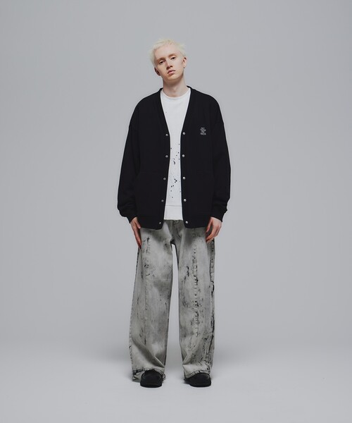 tk.TAKEO KIKUCHI（ティーケータケオキクチ）の「◆エンブロスウェットカーディガン（カーディガン/ボレロ・メンズ・ブラック/グレー系4・02/03）」の14枚目の写真