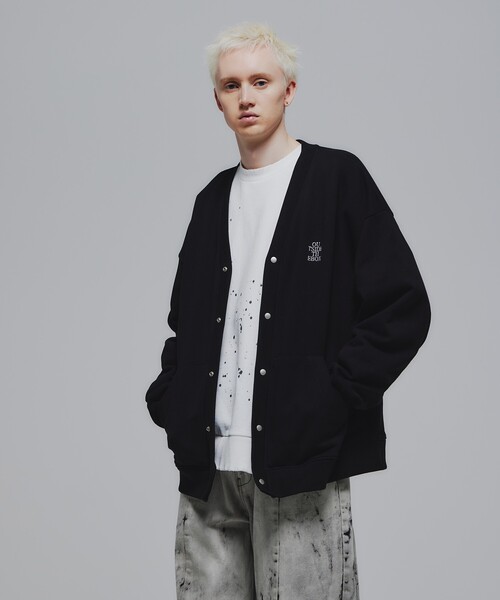 tk.TAKEO KIKUCHI（ティーケータケオキクチ）の「◆エンブロスウェットカーディガン（カーディガン/ボレロ・メンズ・ブラック/グレー系4・02/03）」の16枚目の写真