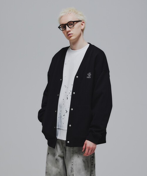 tk.TAKEO KIKUCHI（ティーケータケオキクチ）の「◆エンブロスウェットカーディガン（カーディガン/ボレロ・メンズ・ブラック/グレー系4・02/03）」の17枚目の写真