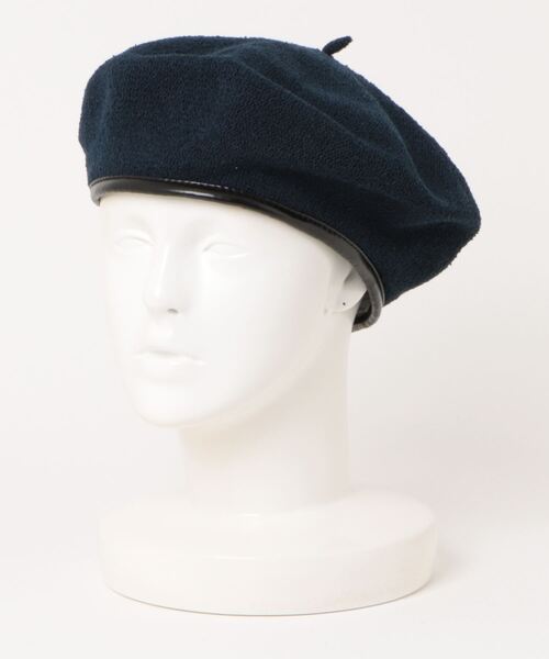 salle de bal（サルデバル）の「パイピングサーモベレー帽 サマーベレー  SPH-B004P SPI（ハンチング/ベレー帽・レディース・アイボリー/ネイビー/グレー・FREE）」の3枚目の写真