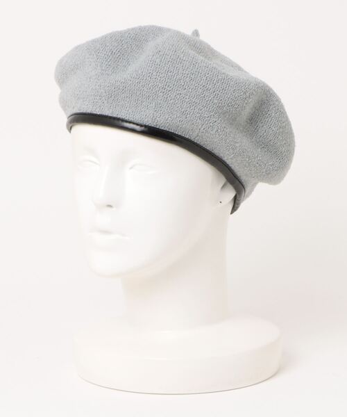 salle de bal（サルデバル）の「パイピングサーモベレー帽 サマーベレー  SPH-B004P SPI（ハンチング/ベレー帽・レディース・アイボリー/ネイビー/グレー・FREE）」の2枚目の写真
