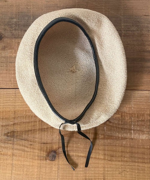 salle de bal（サルデバル）の「パイピングサーモベレー帽 サマーベレー  SPH-B004P SPI（ハンチング/ベレー帽・レディース・アイボリー/ネイビー/グレー・FREE）」の6枚目の写真