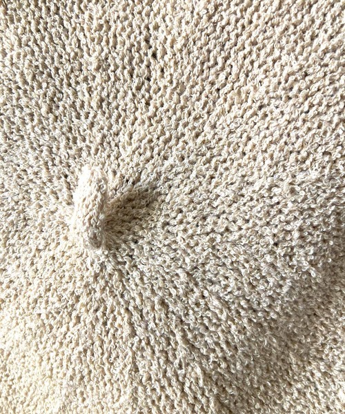 salle de bal（サルデバル）の「パイピングサーモベレー帽 サマーベレー  SPH-B004P SPI（ハンチング/ベレー帽・レディース・アイボリー/ネイビー/グレー・FREE）」の8枚目の写真