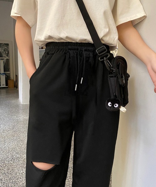 Miniministore(ミニミニストア)の「ダメージ スウェットパンツ レディース(スウェットパンツ・レディース・ライトグレー/ブラック・M/L)」の21枚目の写真