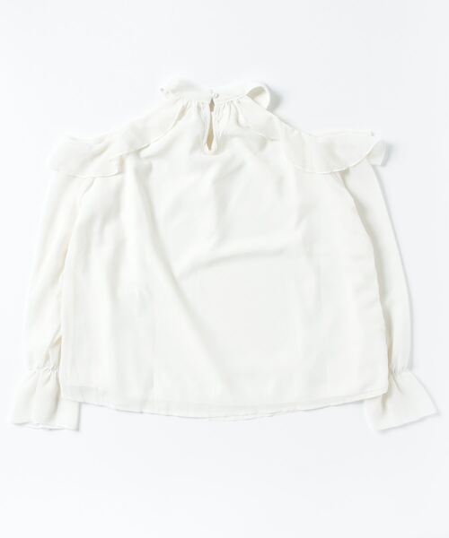 gossip！ロサンゼルス（ゴシップロサンゼルス）の「オフショルダートップス（シャツ/ブラウス・レディース・アイボリー/ホワイト/ブラック・FREE）」の4枚目の写真