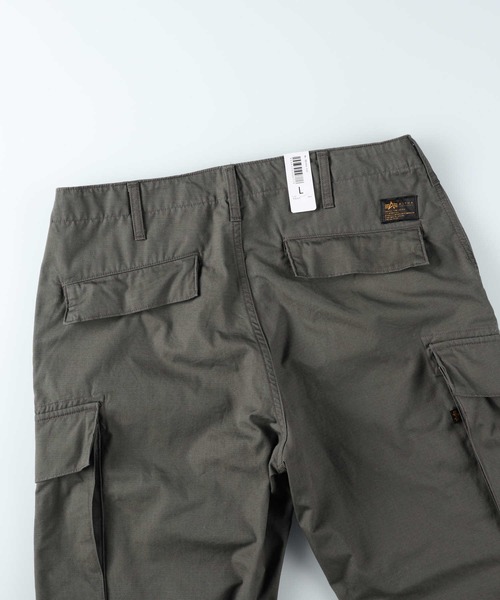 Alpha Industries（アルファインダストリーズ）の「【ALPHA】コンバットカーゴパンツ (ミリタリー素材 / 耐久性 / ワイドテーパード / ストリートファッション)（カーゴパンツ・メンズ・ブラック/ダークグレー・M/L/XL/S）」の5枚目の写真