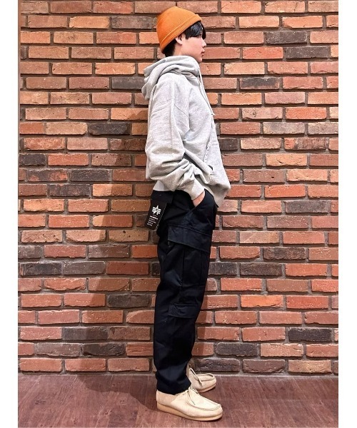 Alpha Industries（アルファインダストリーズ）の「【ALPHA】コンバットカーゴパンツ (ミリタリー素材 / 耐久性 / ワイドテーパード / ストリートファッション)（カーゴパンツ・メンズ・ブラック/ダークグレー・M/L/XL/S）」の10枚目の写真