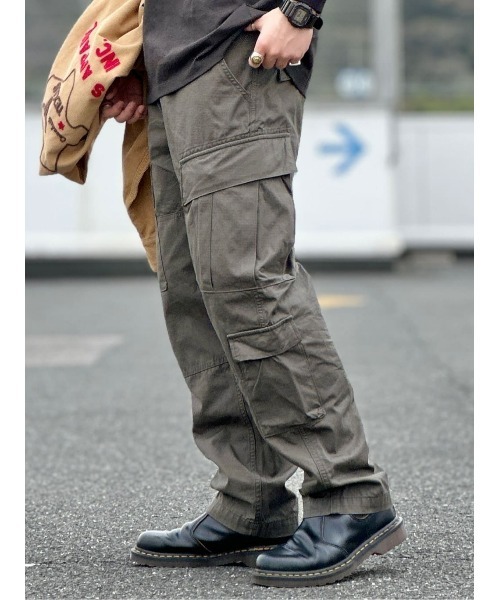 Alpha Industries（アルファインダストリーズ）の「【ALPHA】コンバットカーゴパンツ (ミリタリー素材 / 耐久性 / ワイドテーパード / ストリートファッション)（カーゴパンツ・メンズ・ブラック/ダークグレー・M/L/XL/S）」の18枚目の写真