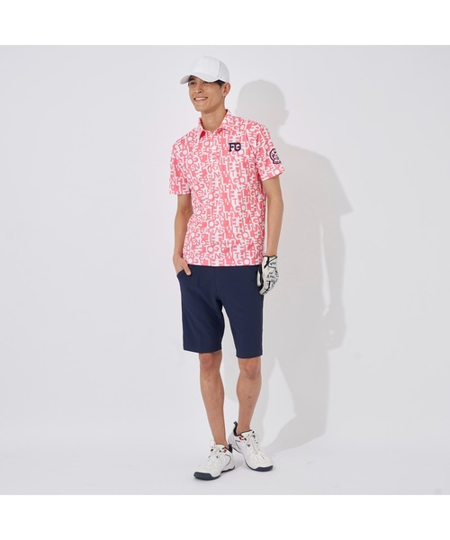 FILA - フィラゴルフ FILA GOLF ロゴ刺繍 カノコポロシャツ ホワイト FILA GOLF ポロシャツ ポロ GOLF/フィラ ゴルフ ゴルフウェア