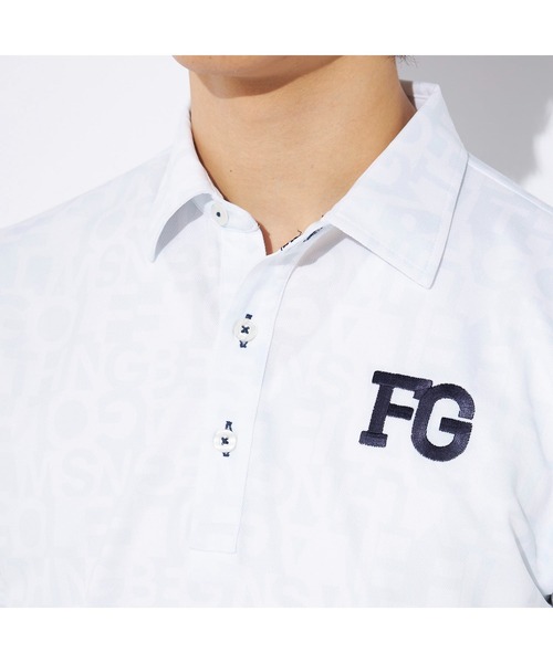 FILA GOLF(フィラゴルフ )の「FILA GOLF/フィラゴルフ ゴルフウェア ブランド ロゴ 吸汗速乾 UVカット プリント 鹿の子素材 半袖 ポロシャツ(ポロシャツ・メンズ・イエロー/ネイビー/ピンク/ホワイト・3L/LL/L/M)」の15枚目の写真