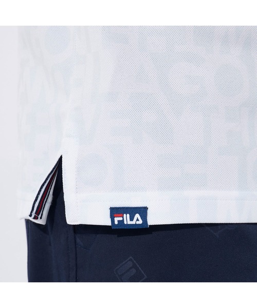 FILA GOLF(フィラゴルフ )の「FILA GOLF/フィラゴルフ ゴルフウェア ブランド ロゴ 吸汗速乾 UVカット プリント 鹿の子素材 半袖 ポロシャツ(ポロシャツ・メンズ・イエロー/ネイビー/ピンク/ホワイト・3L/LL/L/M)」の17枚目の写真
