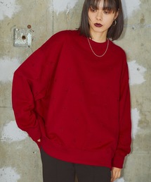 ELLEgirl | リボン総刺繍スウェットプルオーバー【ELLEgirl/エル ガール】(スウェット)