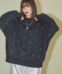 ELLEgirl | リボン総刺繍スウェットプルオーバー【ELLEgirl/エル ガール】(スウェット)