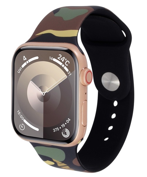 AVIREX（アヴィレックス）の「アヴィレックス Apple Watch シリコンバンド（スマホグッズ・メンズ・グリーン系カモフラージュ/ブラック/グレー系カモフラージュ・M/S）」の7枚目の写真