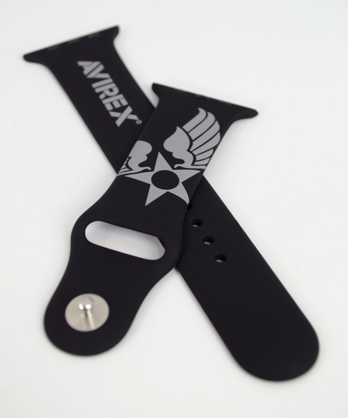 AVIREX（アヴィレックス）の「アヴィレックス Apple Watch シリコンバンド（スマホグッズ・メンズ・グリーン系カモフラージュ/ブラック/グレー系カモフラージュ・M/S）」の8枚目の写真