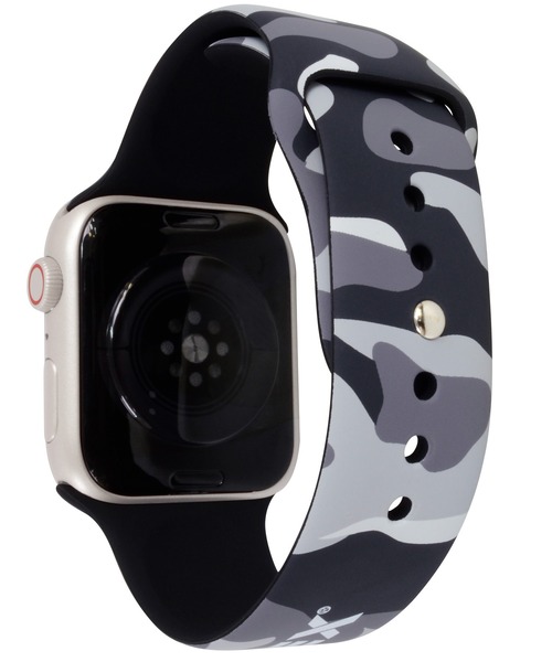 AVIREX（アヴィレックス）の「アヴィレックス Apple Watch シリコンバンド（スマホグッズ・メンズ・グリーン系カモフラージュ/ブラック/グレー系カモフラージュ・M/S）」の22枚目の写真