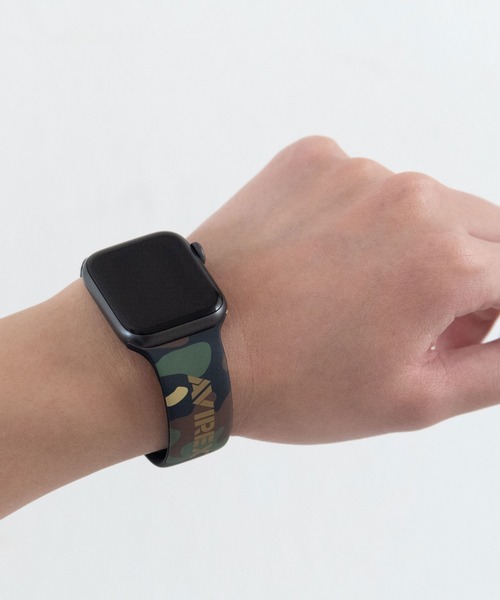 AVIREX（アヴィレックス）の「アヴィレックス Apple Watch シリコンバンド（スマホグッズ・メンズ・グリーン系カモフラージュ/ブラック/グレー系カモフラージュ・M/S）」の18枚目の写真