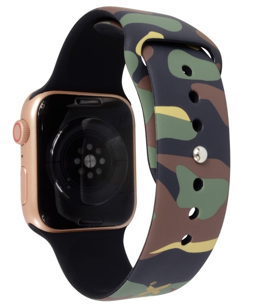 AVIREX（アヴィレックス）の「アヴィレックス Apple Watch シリコンバンド（スマホグッズ・メンズ・グリーン系カモフラージュ/ブラック/グレー系カモフラージュ・M/S）」の10枚目の写真