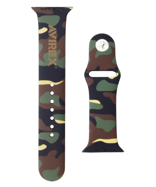 AVIREX（アヴィレックス）の「アヴィレックス Apple Watch シリコンバンド（スマホグッズ・メンズ・グリーン系カモフラージュ/ブラック/グレー系カモフラージュ・M/S）」の13枚目の写真