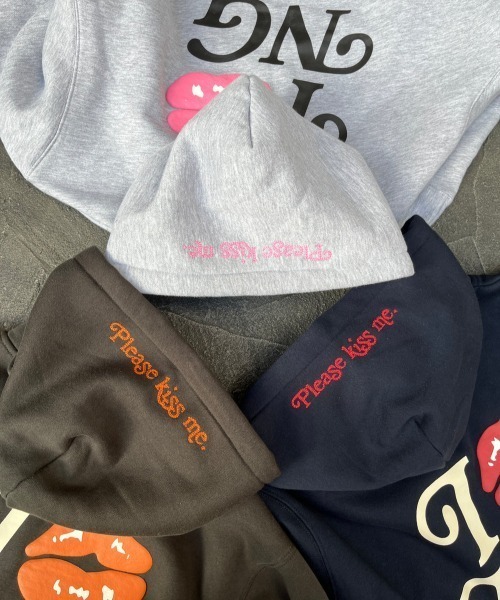 nobody ジップパーカー kiss full zip hoodie（パーカー）｜Nope Girl（ノープガール