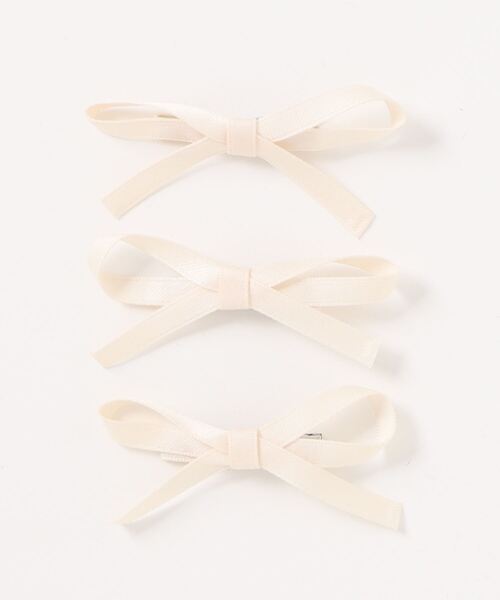 Nia（ニア）の「Nia(ニア)/【3set】フレンチリボンヘアピン（ヘアピン・レディース・ブラック/アイボリー/ピンク/ブルー・FREE）」の13枚目の写真