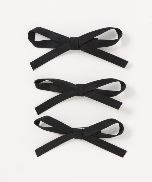 Nia（ニア）の「Nia(ニア)/【3set】フレンチリボンヘアピン（ヘアピン・レディース・ブラック/アイボリー/ピンク/ブルー・FREE）」の14枚目の写真