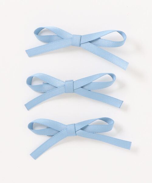 Nia（ニア）の「Nia(ニア)/【3set】フレンチリボンヘアピン（ヘアピン・レディース・ブラック/アイボリー/ピンク/ブルー・FREE）」の15枚目の写真