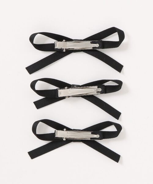 Nia（ニア）の「Nia(ニア)/【3set】フレンチリボンヘアピン（ヘアピン・レディース・ブラック/アイボリー/ピンク/ブルー・FREE）」の17枚目の写真