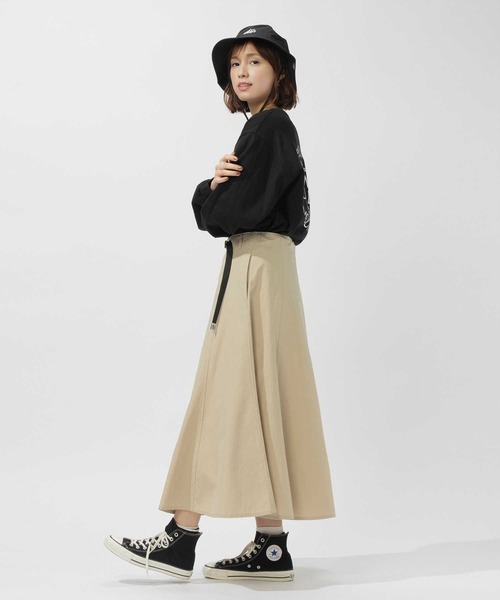 CAMP7（キャンプセブン）の「【CAMP7】クライミングフレアスカート（スカート・レディース・ブラック/ベージュ・M/L）」の6枚目の写真