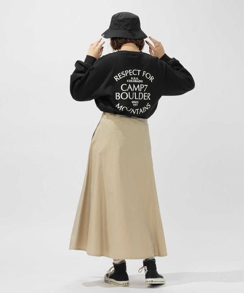 CAMP7（キャンプセブン）の「【CAMP7】クライミングフレアスカート（スカート・レディース・ブラック/ベージュ・M/L）」の7枚目の写真