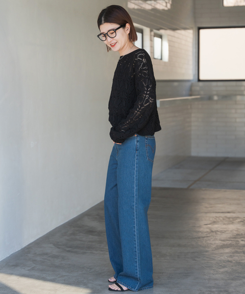 Spick & Span（スピックアンドスパン）の「ギマコットン透かし編み  