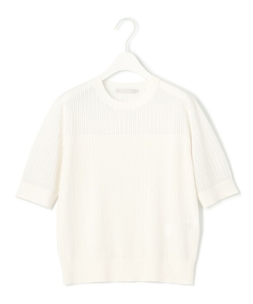 ICB(アイシービー)の「【洗える】 レースニットトップス(ニット/セーター・レディース・アイボリー系/ブラック系・LARGE)」の10枚目の写真