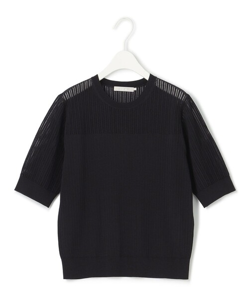 ICB(アイシービー)の「【洗える】 レースニットトップス(ニット/セーター・レディース・アイボリー系/ブラック系・LARGE)」の11枚目の写真