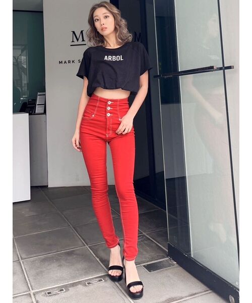 GYDA(ジェイダ)の「バルーンヘムARBOL Tシャツ(Tシャツ/カットソー・レディース・オフホワイト/ライトグレー/ブラック・FREE)」の10枚目の写真