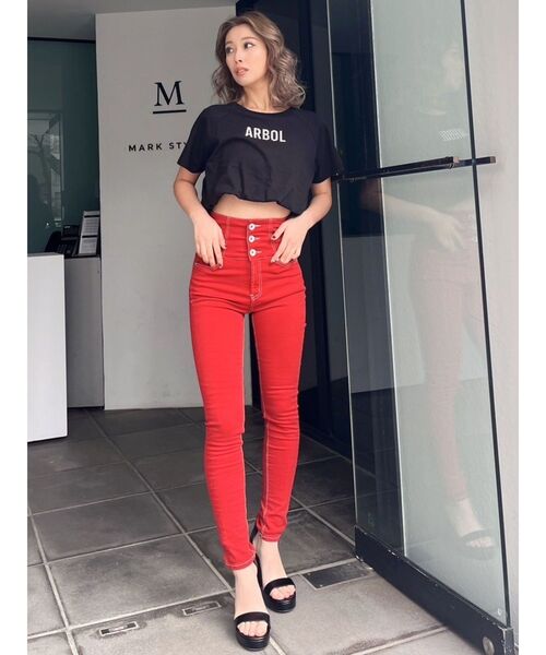 GYDA(ジェイダ)の「バルーンヘムARBOL Tシャツ(Tシャツ/カットソー・レディース・オフホワイト/ライトグレー/ブラック・FREE)」の12枚目の写真