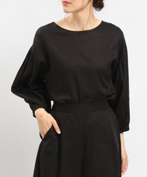 GLOBAL WORK Smile Seed Store | リネン混袖ボリュームブラウス/180953(シャツ/ブラウス)