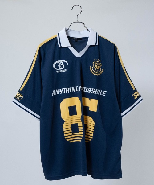セール】【13】襟付き サッカーゲームTシャツ（Tシャツ