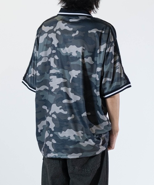 JOHN'S CLOSET（ジョンズクローゼット）の「【13】襟付き サッカーゲームTシャツ（Tシャツ/カットソー・メンズ・ネイビー/オフホワイト/ブラック/レッド/ホワイト系1/ホワイト系2/レッド系1/レッド系2/ブラック系2/ネイビー系2/カーキ系1/グレー系1・MEDIUM/LARGE）」の18枚目の写真