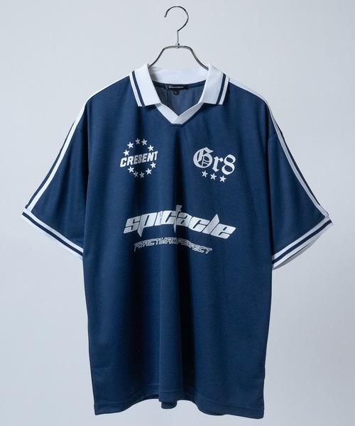 セール】【13】襟付き サッカーゲームTシャツ（Tシャツ